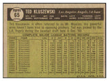 1961 Topps Baseball #065 Ted Kluszewski Angels EX-MT 466970