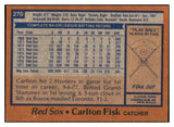1978 Topps Baseball #270 Carlton Fisk Red Sox EX-MT 466984