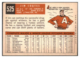 1959 Topps Baseball #525 Jim Coates Yankees EX 467005