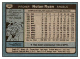 1980 Topps Baseball #580 Nolan Ryan Angels VG-EX 467013