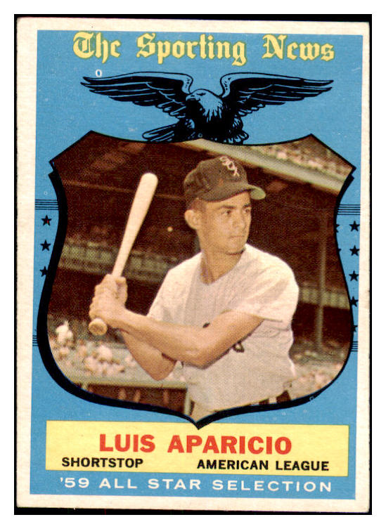 1959 Topps Baseball #560 Luis Aparicio A.S. White Sox EX 467018
