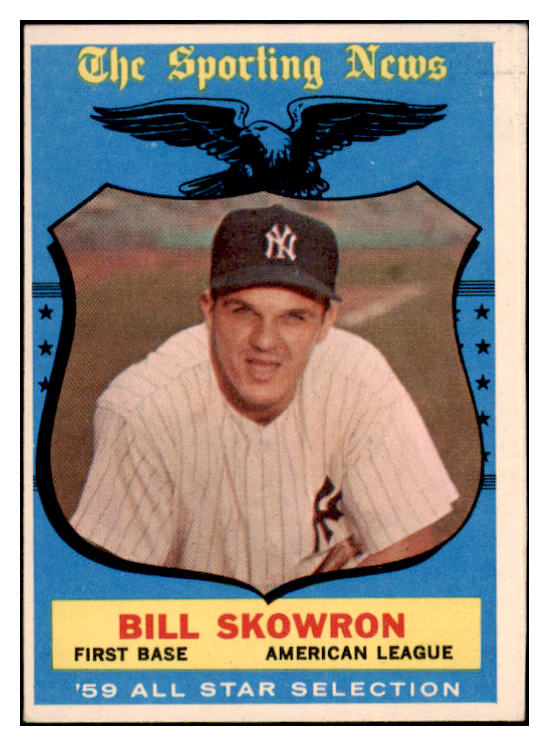 1959 Topps Baseball #554 Bill Skowron A.S. Yankees EX 467019