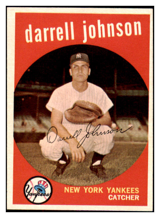 1959 Topps Baseball #533 Darrell Johnson Yankees NR-MT 467028