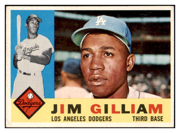 1960 Topps Baseball #255 Jim Gilliam Dodgers EX 467066