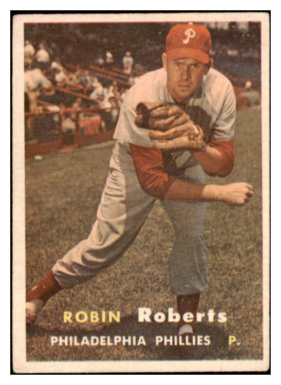 1957 Topps Baseball #015 Robin Roberts Phillies VG-EX 467072