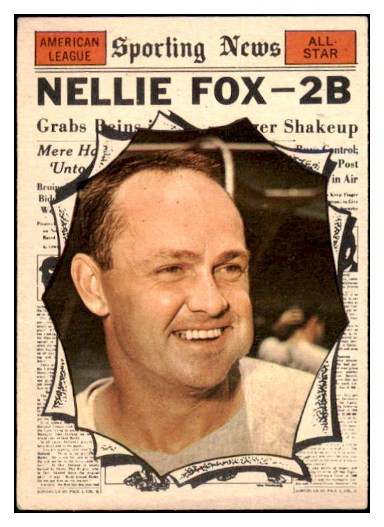 1961 Topps Baseball #570 Nellie Fox A.S. White Sox EX 467081