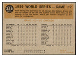 1960 Topps Baseball #386 World Series Game 2 Charlie Neal VG-EX 467085