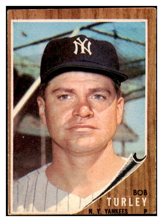 1962 Topps Baseball #589 Bob Turley Yankees VG-EX 467103