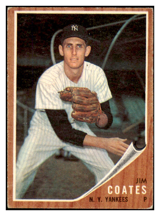 1962 Topps Baseball #553 Jim Coates Yankees VG 467117