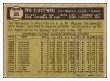 1961 Topps Baseball #065 Ted Kluszewski Angels VG-EX 467124