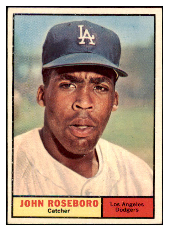 1961 Topps Baseball #363 John Roseboro Dodgers EX 467126