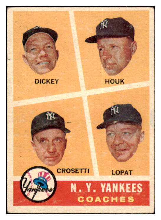 1960 Topps Baseball #465 Bill Dickey Yankees VG-EX 467140