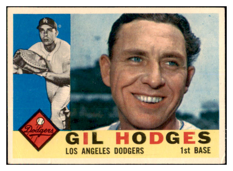 1960 Topps Baseball #295 Gil Hodges Dodgers VG-EX 467142