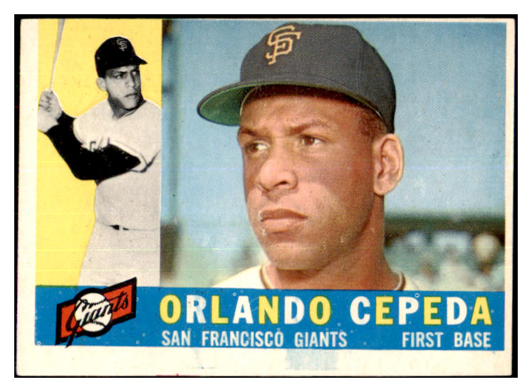 1960 Topps Baseball #450 Orlando Cepeda Giants VG 467144