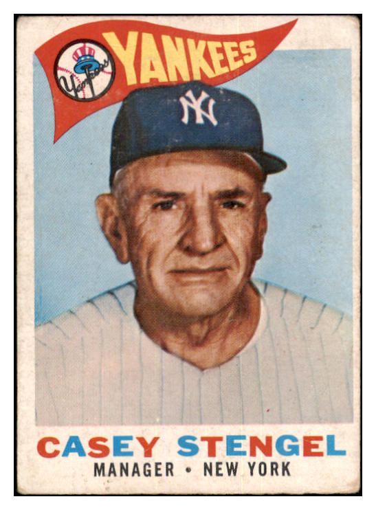 1960 Topps Baseball #227 Casey Stengel Yankees VG 467150