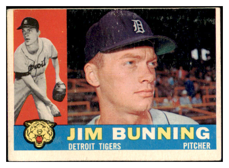 1960 Topps Baseball #502 Jim Bunning Tigers GD-VG 467157