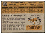 1960 Topps Baseball #502 Jim Bunning Tigers GD-VG 467157