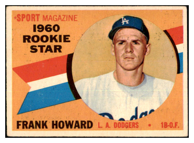 1960 Topps Baseball #132 Frank Howard Dodgers VG 467160