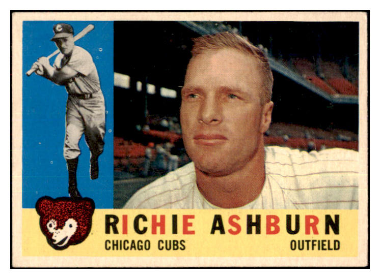 1960 Topps Baseball #305 Richie Ashburn Cubs EX 467162