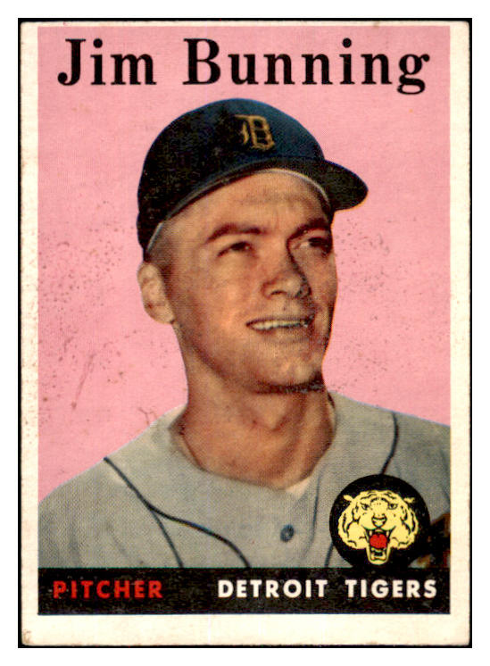 1958 Topps Baseball #115 Jim Bunning Tigers EX 467168