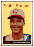 1958 Topps Baseball #420 Vada Pinson Reds EX 467173