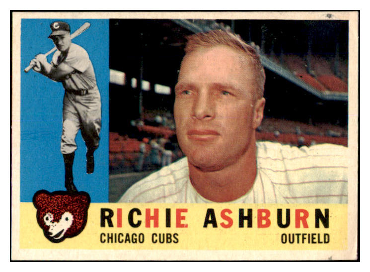 1960 Topps Baseball #305 Richie Ashburn Cubs VG-EX 467185