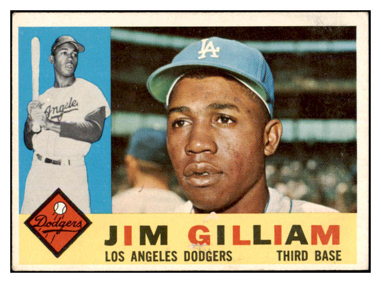 1960 Topps Baseball #255 Jim Gilliam Dodgers EX 467193