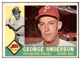 1960 Topps Baseball #034 Sparky Anderson Phillies EX 467195
