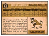 1960 Topps Baseball #034 Sparky Anderson Phillies EX 467195