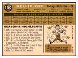 1960 Topps Baseball #100 Nellie Fox White Sox VG-EX 467200