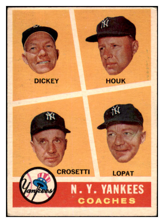 1960 Topps Baseball #465 Bill Dickey Yankees VG-EX 467203