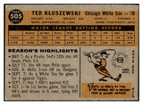 1960 Topps Baseball #505 Ted Kluszewski White Sox VG-EX 467207