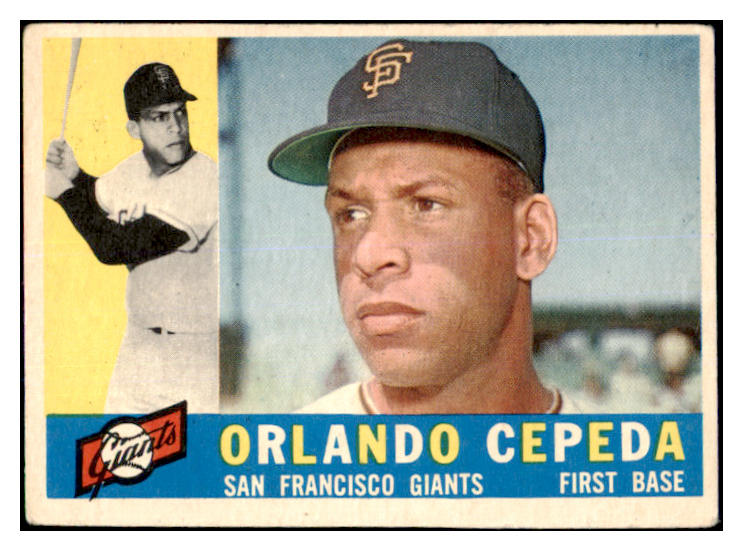 1960 Topps Baseball #450 Orlando Cepeda Giants VG-EX 467208