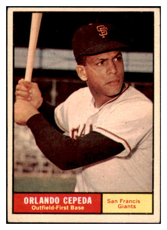 1961 Topps Baseball #435 Orlando Cepeda Giants EX 467223
