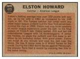 1962 Topps Baseball #473 Elston Howard A.S. Yankees EX 467230