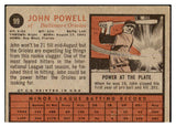 1962 Topps Baseball #099 Boog Powell Orioles VG 467239