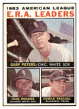 1964 Topps Baseball #002 A.L. ERA Leaders Gary Peters EX 467249