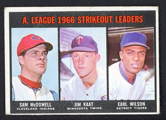 1967 Topps Baseball #237 A.L. Strike Out Leaders Jim Kaat VG 467333