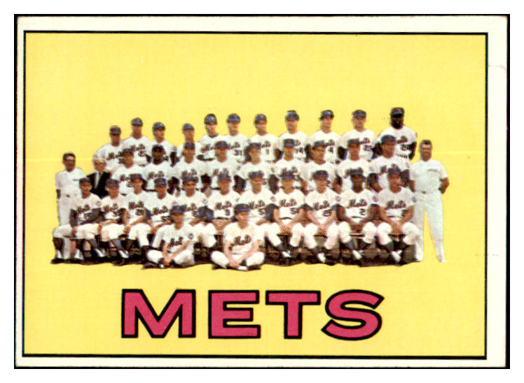 1967 Topps Baseball #042 New York Mets Team EX 467348