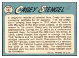 1965 Topps Baseball #187 Casey Stengel Mets VG-EX 467353