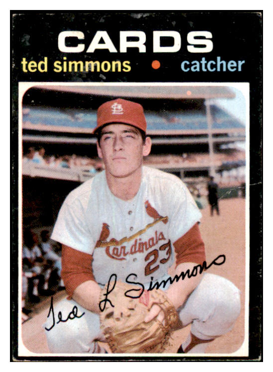 1971 Topps Baseball #117 Ted Simmons Cardinals GD-VG 467379