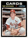 1971 Topps Baseball #117 Ted Simmons Cardinals VG 467380