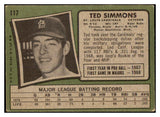 1971 Topps Baseball #117 Ted Simmons Cardinals VG 467380