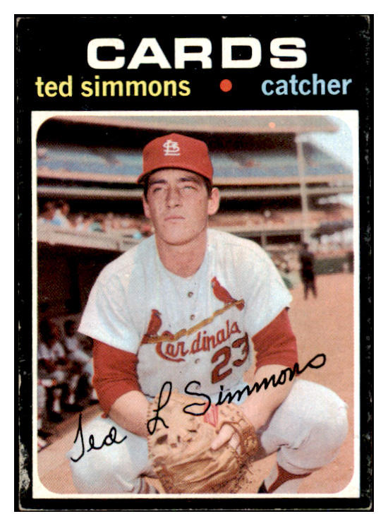 1971 Topps Baseball #117 Ted Simmons Cardinals GD-VG 467381