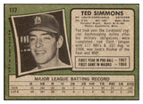 1971 Topps Baseball #117 Ted Simmons Cardinals GD-VG 467382