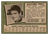 1971 Topps Baseball #140 Gaylord Perry Giants Good 467385