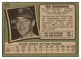 1971 Topps Baseball #117 Ted Simmons Cardinals VG 467398