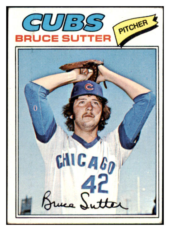1977 Topps Baseball #144 Bruce Sutter Cubs EX 467442