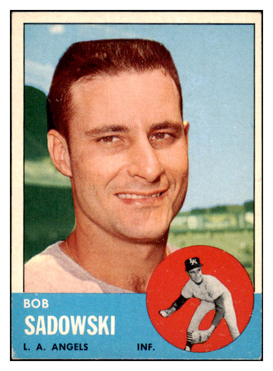 1963 Topps Baseball #568 Bob Sadowski Angels VG-EX 467476