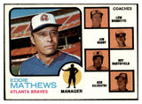 1973 Topps Baseball #237 Eddie Mathews Braves EX-MT 467482